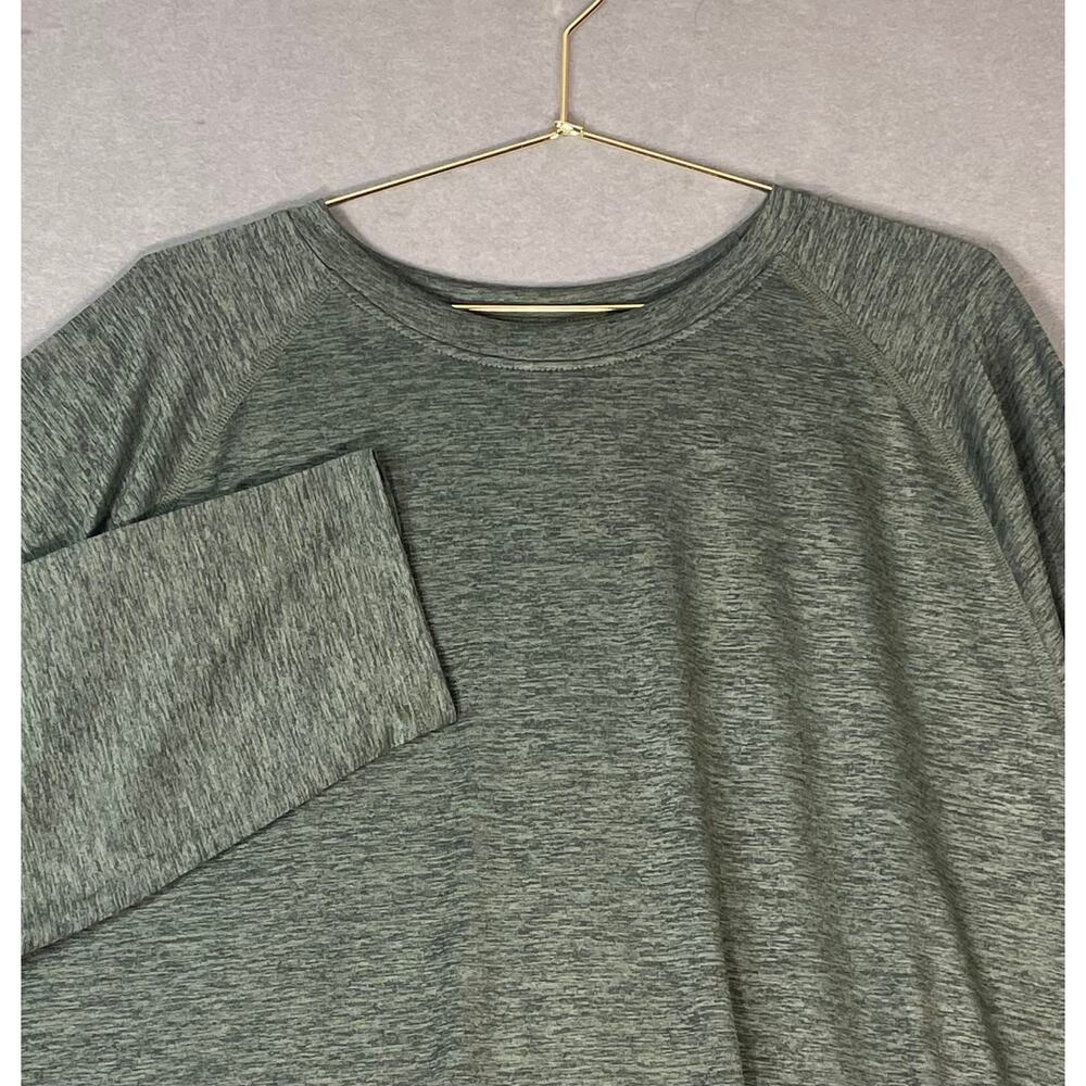 Amazon Essentials 3XL Mens Long Sleeve Athletic Shirt Heather Green Big Tall
